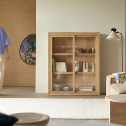 Heidi - Geschirrschrank aus massiver Eiche 110 cm