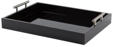 Kate and Laurel Lipton Metal Handle Decorative Tray
