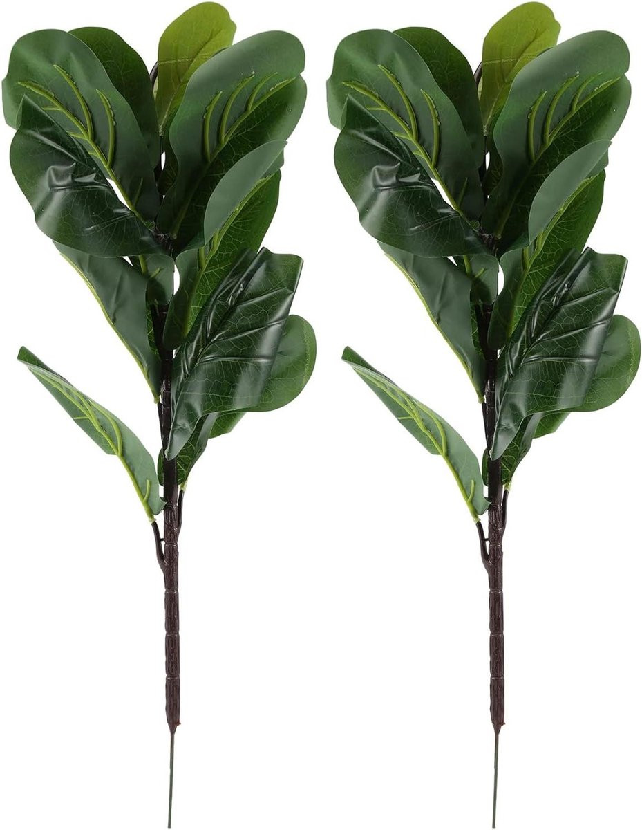 Realistische Kunstplant Vijgenboom - Groene Struik voor Binnen en Buiten Decoratie - Hoogte: 70 cm - Groen