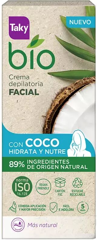 Taky Bio Coco Crema Depilatoria Facial 20 ml