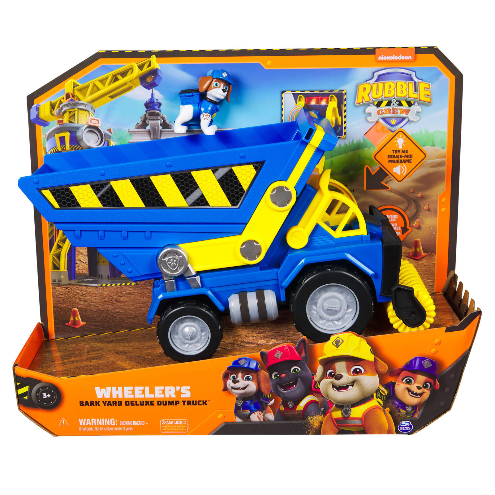 Spin Master Rubble & Crew interactief voertuig met geluiden Wheeler