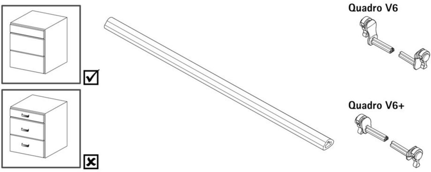 Hettich Verbinder Quadro 9221295 grau)