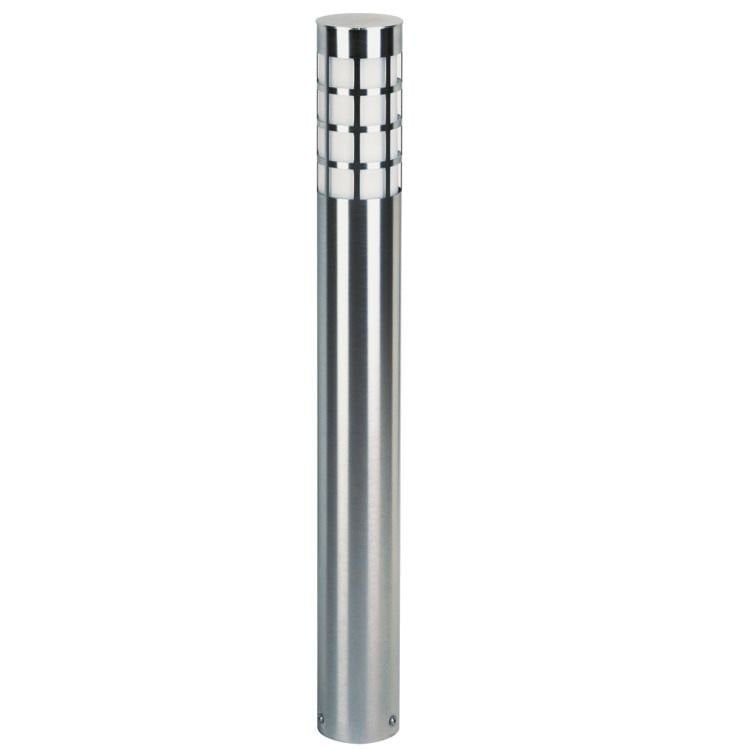 Albert RVS staande tuinverlichting Grille - Zilver/Wit - Hoogte: 90 cm