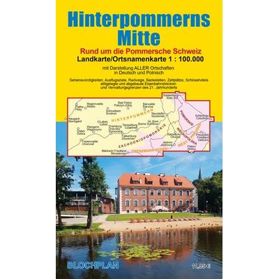Landkarte Hinterpommerns Mitte, Sonstige von Dirk Bloch, Blochplan, 978-3-9825252-1-1