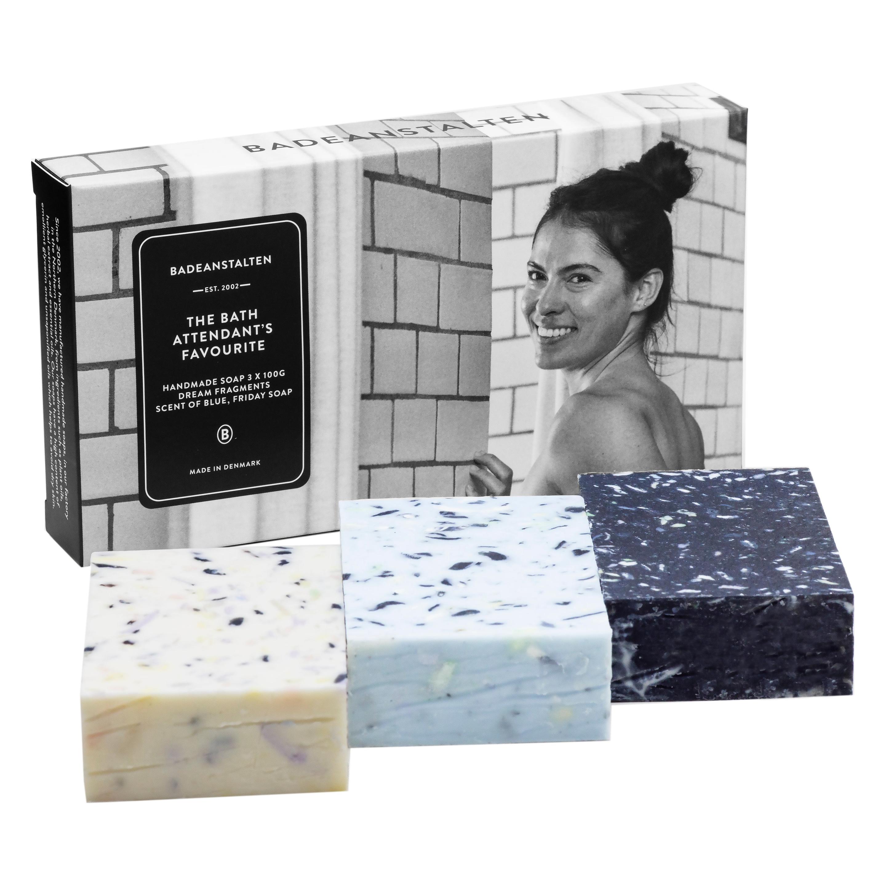 Badeanstalten - The Bath Attendant's Favourite - 3 soaps (Hartseife, 362 g) (091904)