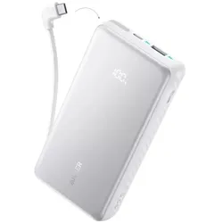 Anker Zolo (20000 mAh, 22.50 W, 74 Wh), Powerbank, Weiss