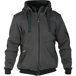 DASSY® Pulse Sweatshirt-Jacke - anthrazitgrau/schwarz - S
