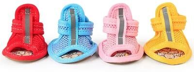 Happy Pet Pantry Small Dog Summer Shoes Non slip Breathable Sandals & Socks blue 1