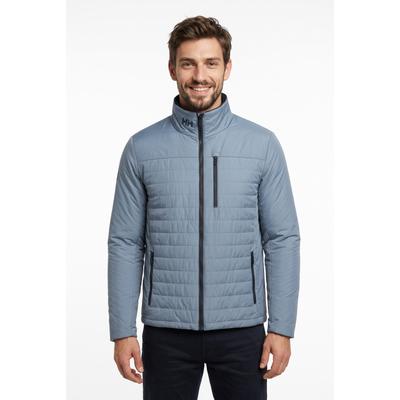 Steppjacke HELLY HANSEN "CREW INSULATOR JACKET 2.0", Herren, Gr. M, blau (washed navy), Obermaterial: 100% Polyester, Jacken Steppjacke, sportlicher Stil, leichtes Design