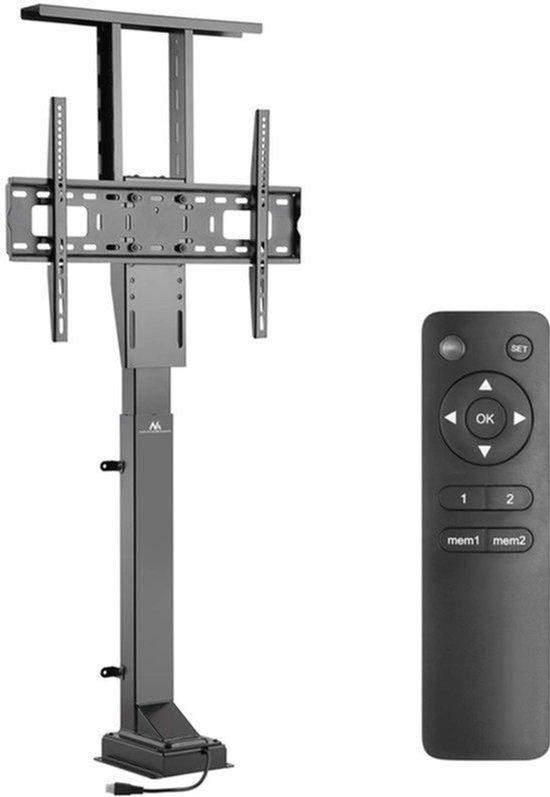TV-Halterung, elektrisch neigbar, für Wandmontage - 37-65 Zoll - Max. 50 kg - Metall - Schwarz - Geeignet für OLED, QLED, LED, LCD und Plasma-Fernseher