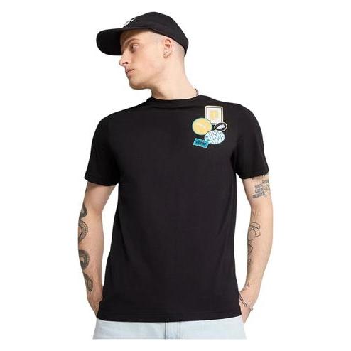 Puma T-Shirt mit Grafik-Icon-Print, Schwarz (L) (58789207)
