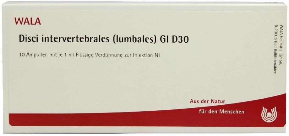 Wala Disci Intervert Lumb. Gl D30 Ampullen