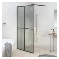 vidaXL, Duschkabine + Duschwand, Beburica (195 cm, 100 cm, 195 cm)