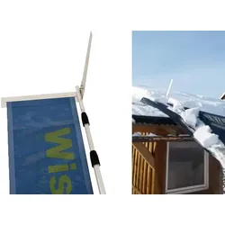 Axis Line Dach Schneeschieber mit Schneerutsche – Teleskopstange 8 Meter, Dachschneeschieber aus Aluminium, Schnee vom Dach entfernen