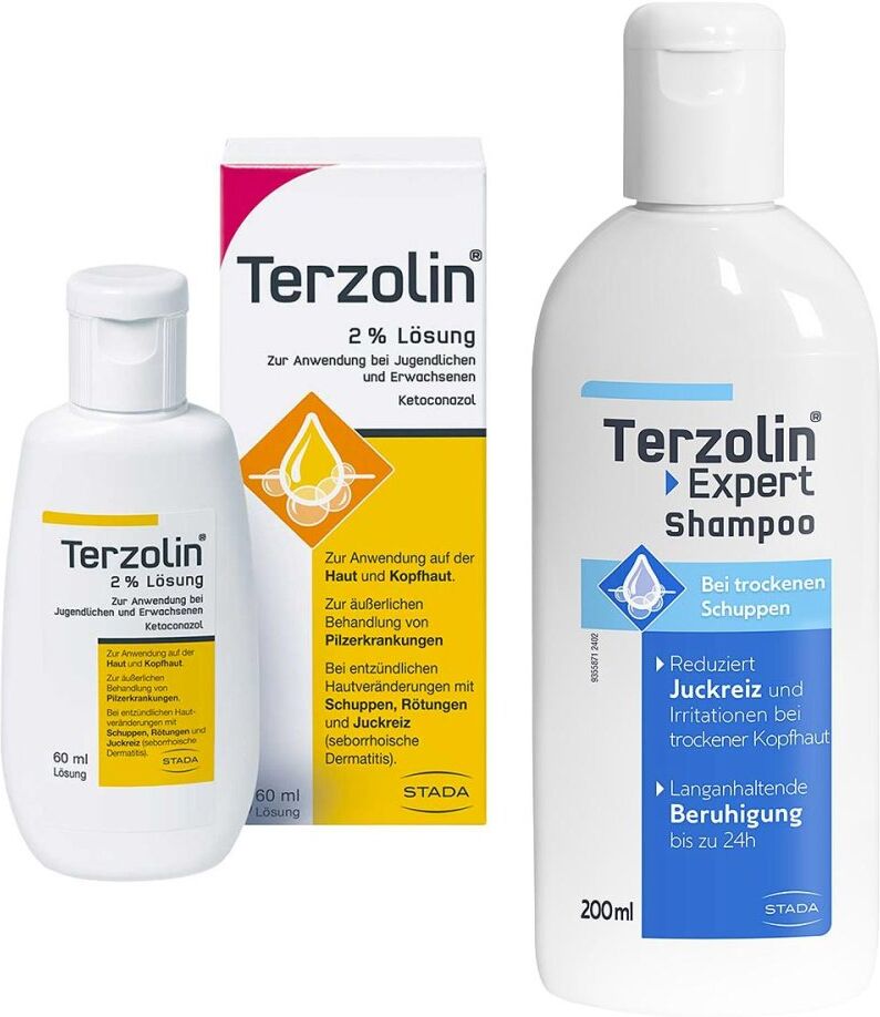 Terzolin Lösung 60 ml + Expert Shampoo bei trockener Kopfhaut