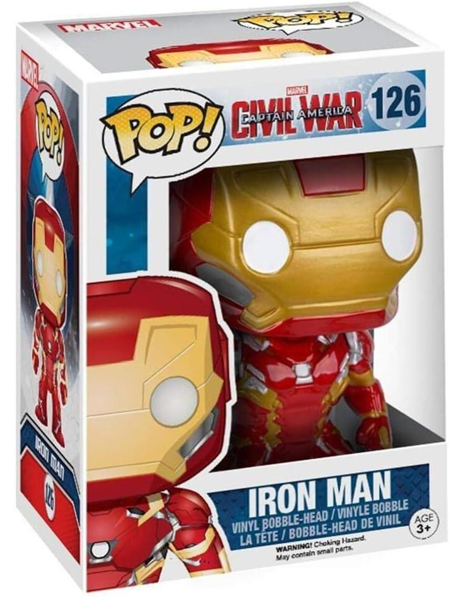 Funko Pop! Vinyl figuur Civil War: Captain America - Iron Man 126
