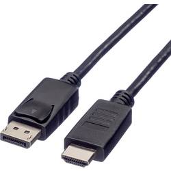 ROLINE DisplayPort Kabel DP - HDTV, ST/ST, schwarz, 1 m 11.04.5780