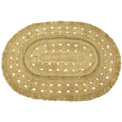 Sisalteppich CARPETFINE "Juteteppich Finn", beige (natur), B:140cm H:13mm L:200cm, Jute, Teppiche, Sisalteppich, natürliches Pflanzenmaterial von Hand gewebt, Boho Style