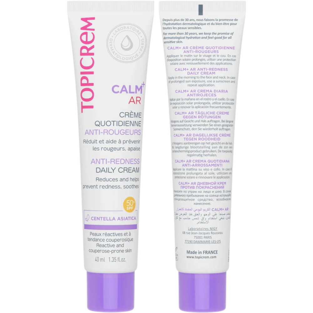 Topicrem Calm+ Anti-Redness Daily Face Cream SPF50+ 40mL SPF50+