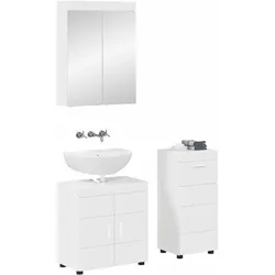 vidaXL, Badmöbelset, Maxwell Sink base +mirror cabinet +cabinet with drawer