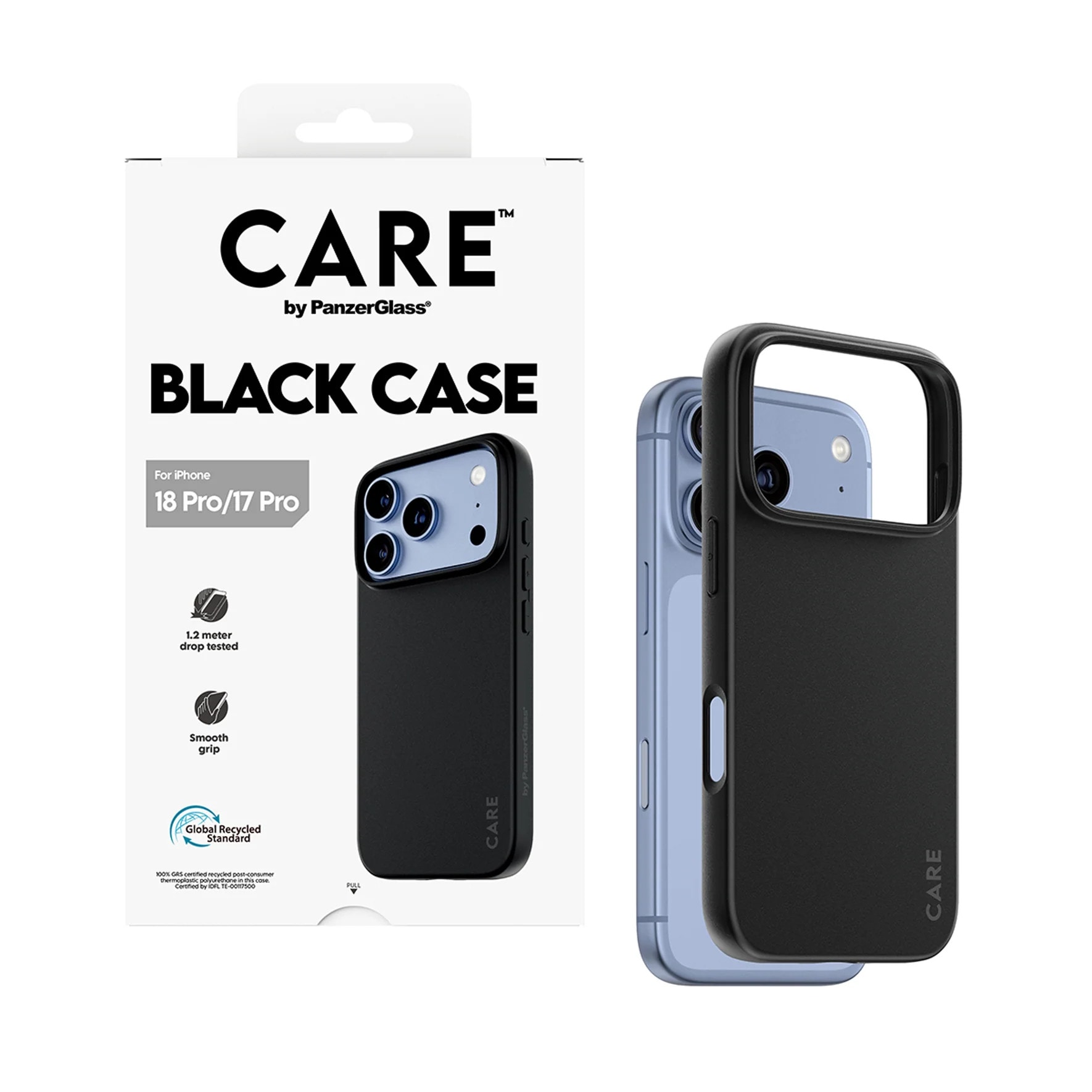 CARE by PanzerGlass TPU Case Schwarz iPhone 18/17 Pro CR09244