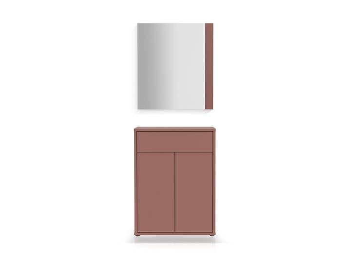 ADIAGO II Garderobenkombi, Material Dekorspanplatte, terracotta