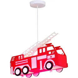 RGB LED Kinder Feuerwehr Auto Hänge Pendel Decken Lampe Leuchte Farbwechsler Fernbedienung DIMMBAR Beleuchtung