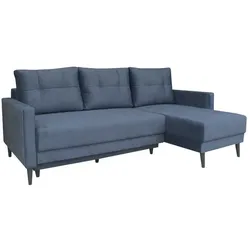 Exxpo by Gala Ecksofa mit Funktion Arte II Stoff Blau Navy