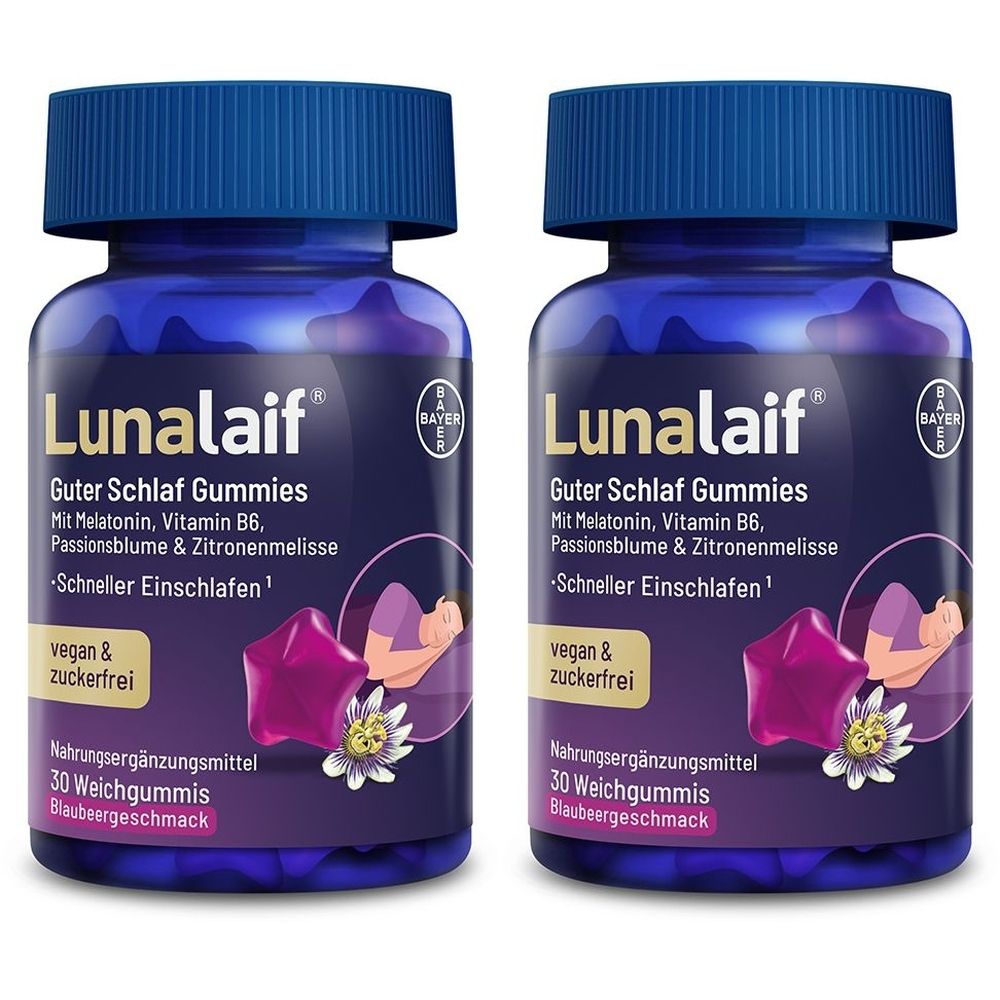 Lunalaif Guter Schlaf Gummies 2x 2x30 St