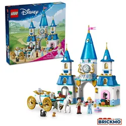 LEGO Disney Princess 43275 Cinderellas Schloss und Pferdekutsche 43275