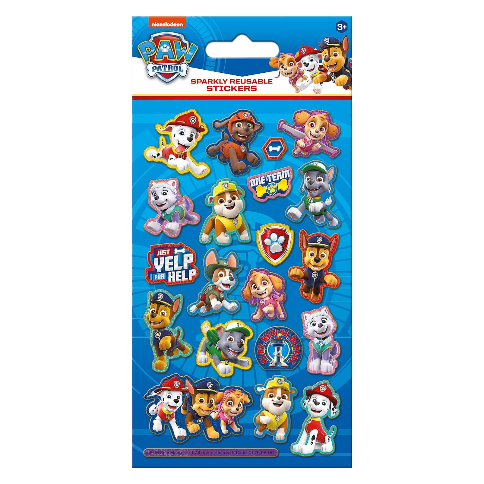 Grafix Paw Patrol A5 Glitter Sticker Set 8 Stück (8 Sticker) (723245)