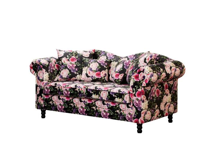 2-Sitzer Sofa mit Muster Multicolor Samt 185 x 84 x 79cm Modern