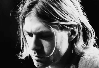 Inspire Curations Vintage Kurt Cobain Black & White Canvas Poster Retro Rock Wall Art Decor h 30x40cm No Frame