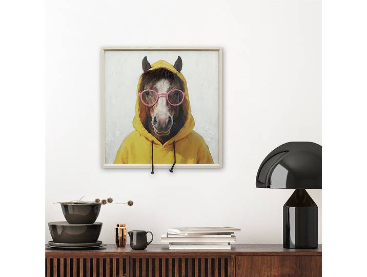 Bild Trendy Horse Mischgewebe Multicolor 60 x 60 x 3cm