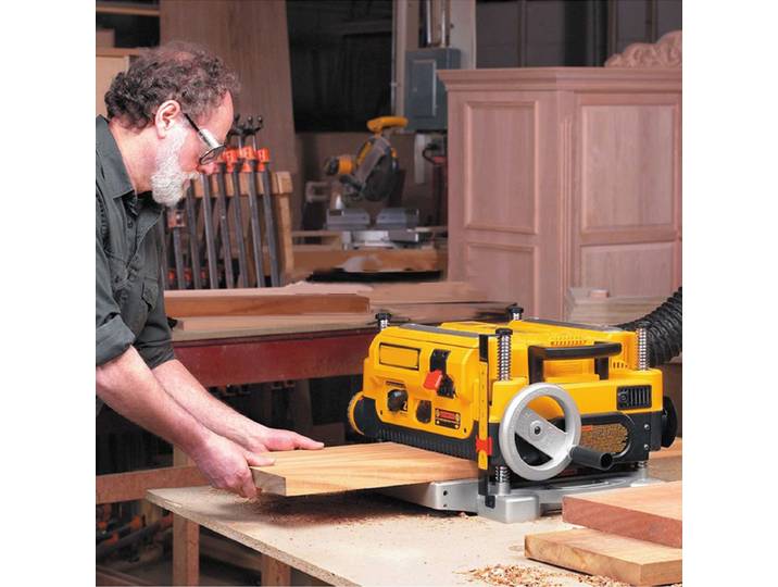 DW735 multi-fonctionnel travail du bois Table rabotage 220V presse raboteuse Machine petit appareil de raboteuse électrique rabotage plat