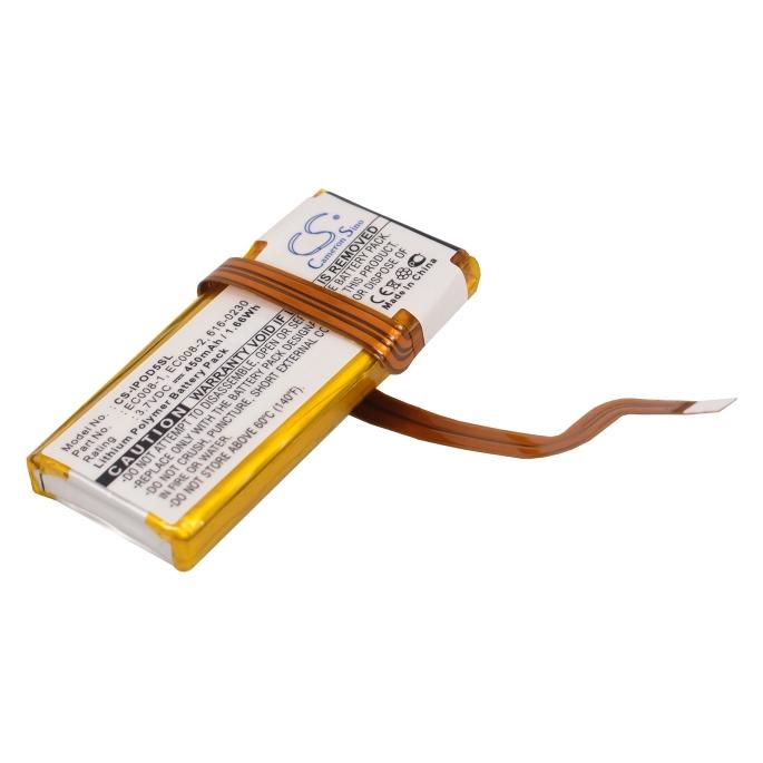 NoName Battery for Apple iPod EC008, Classic 6th Gen etc. 450mAh, 3.7V (CS-IPOD5SL)