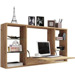VCM Wandschreibtisch Teala 917042, klappbar, (B/H/T) 115x60x20cm, honig-eiche