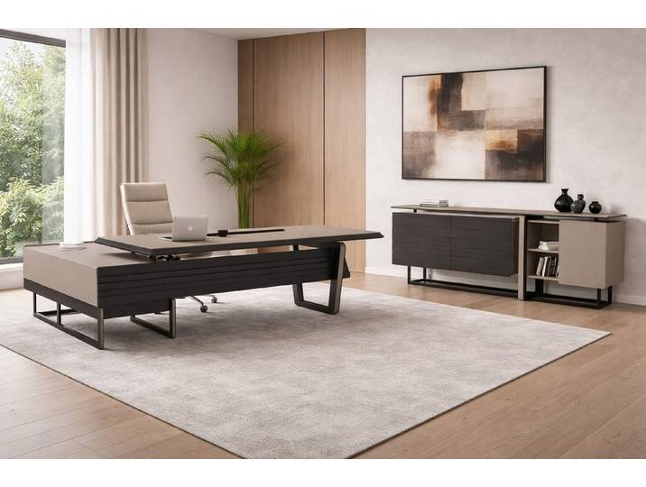 JVmoebel Schreibtisch Büro Möbel Set Schreibtisch Konsole Design für modernes Büro, Made in Europa