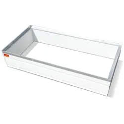 MEA MEAFLEX PVC-Aufsatz für Lichtschächte 125 x 60 x 30 cm hoch