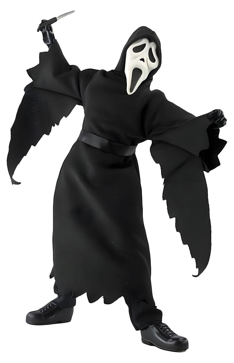 Mego Corporation Scream Ghostface Actiefiguur, wit gezicht, 20 cm