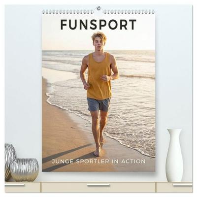 Funsport - Junge Sportler in Action (hochwertiger Premium Wandkalender 2027 DIN A2 hoch), Kunstdruck in Hochglanz