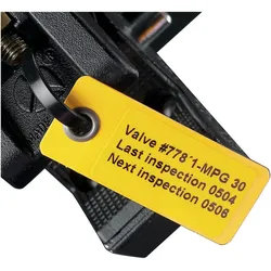 Brady, Etikettenrolle, LT-59x25-B7645, Laminat(TM)-Anhänger + Laminat, Gelb, 59 x 25mm (50 Stück)