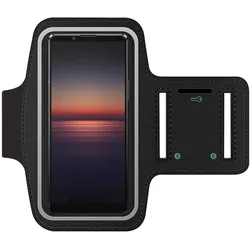 SmartFitness Sony Xperia 1 II Handy Sport Armband, Smartphone Sportarmband, Schwarz