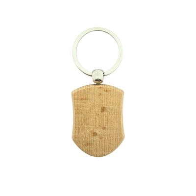 CombiCraft Holz Schlüsselanhänger Wappen 45x32 mm - 25 Stück - Ohne Aufdruck