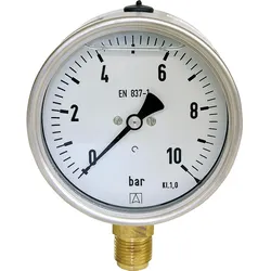 Glyz.Manometer 0-4bar 100mm G1/2''