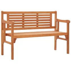 vidaXL Gartenbank Klappbar 120 cm Eukalyptus Massivholz
