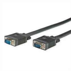 SECOMP STANDARD SVGA Kabel HD15 ST - ST, schwarz, 6 m S3604