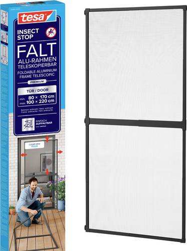 tesa FALT 55415-00001-00 Tür-Fliegengitter Anthrazit 1 St.