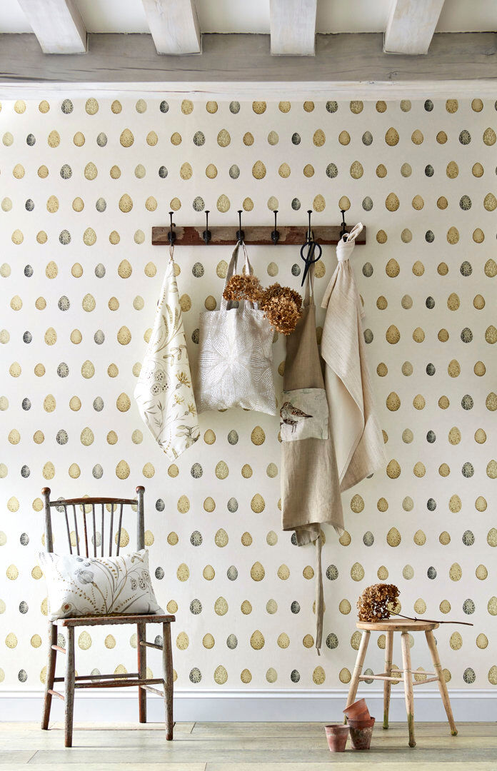 Sanderson Nest Egg 10.05m x 52cm Matte Wallpaper Roll Light Neutral