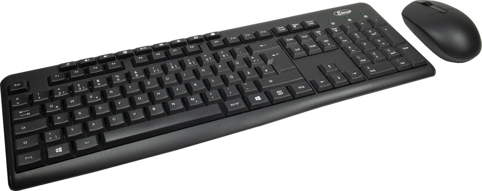 Inter-Tech KB-208-II kabelloses Tastatur-Maus-Set - QWERTZ DE - schwarz 88884137
